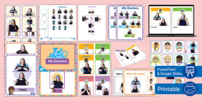 ASL Emotions Activity Pack - Signing Naturally