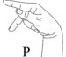p in sign language