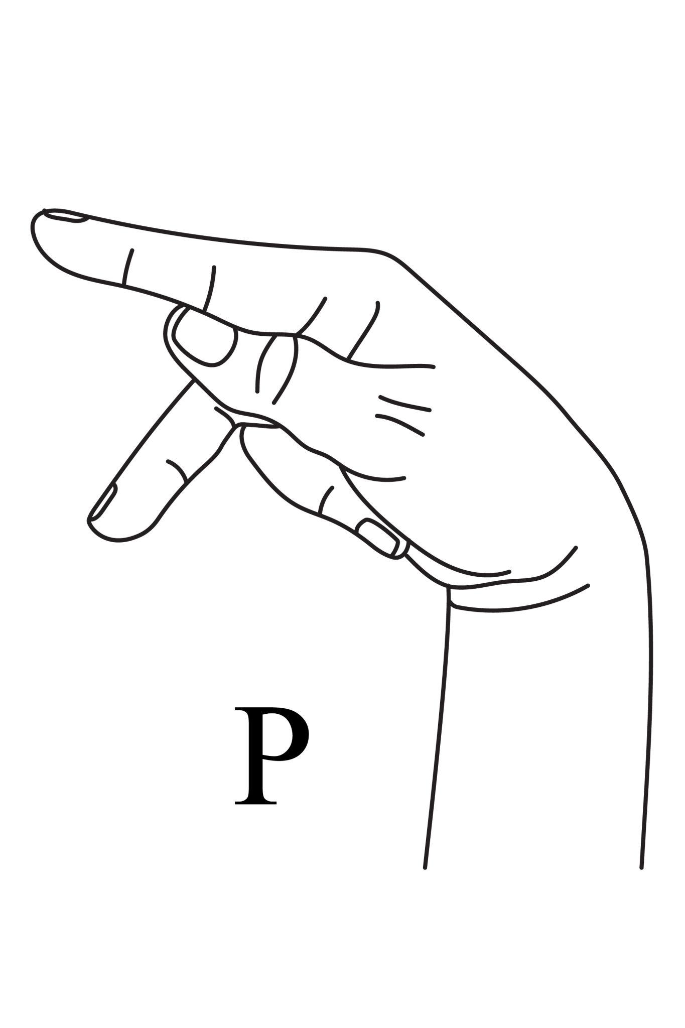 p in sign language
