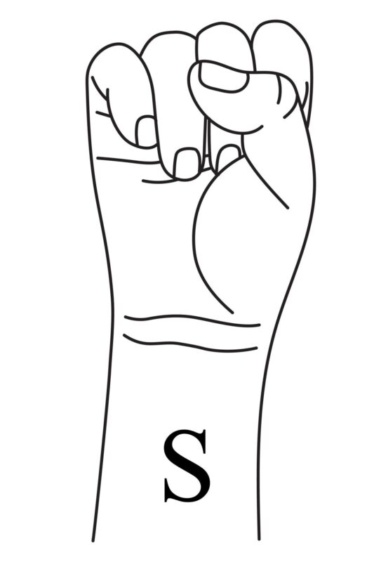 s in sign language