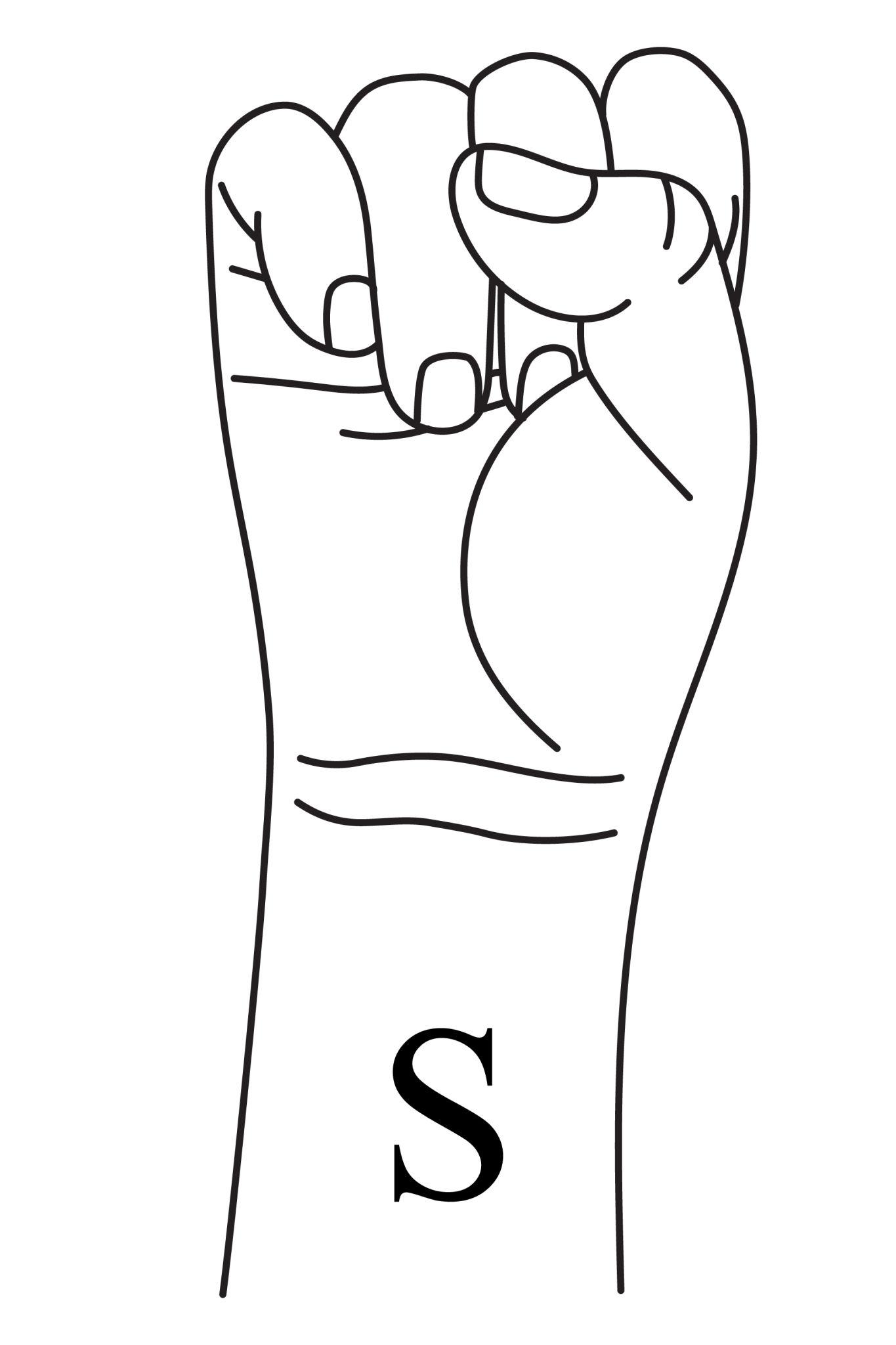 s in sign language